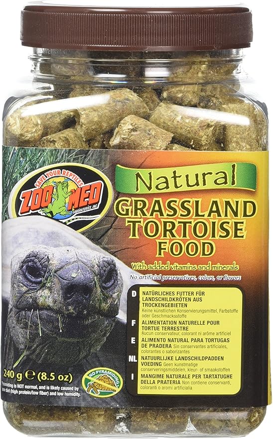 Zoo Med Natural Grassland Tortoise Food, 8.5oz